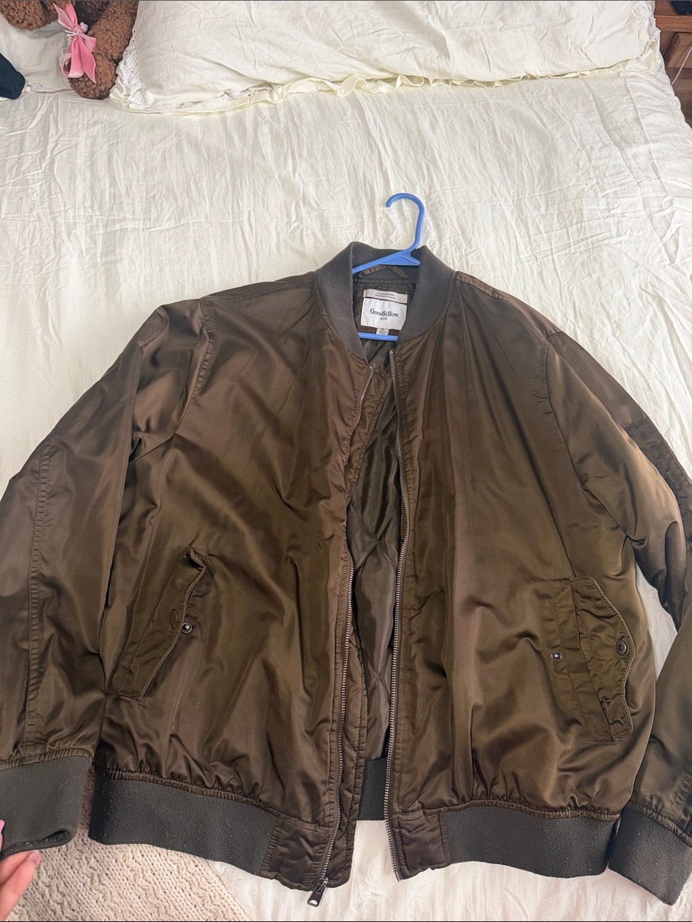 Goodfellow & Co Men's Dark Olive Bomber Jacket